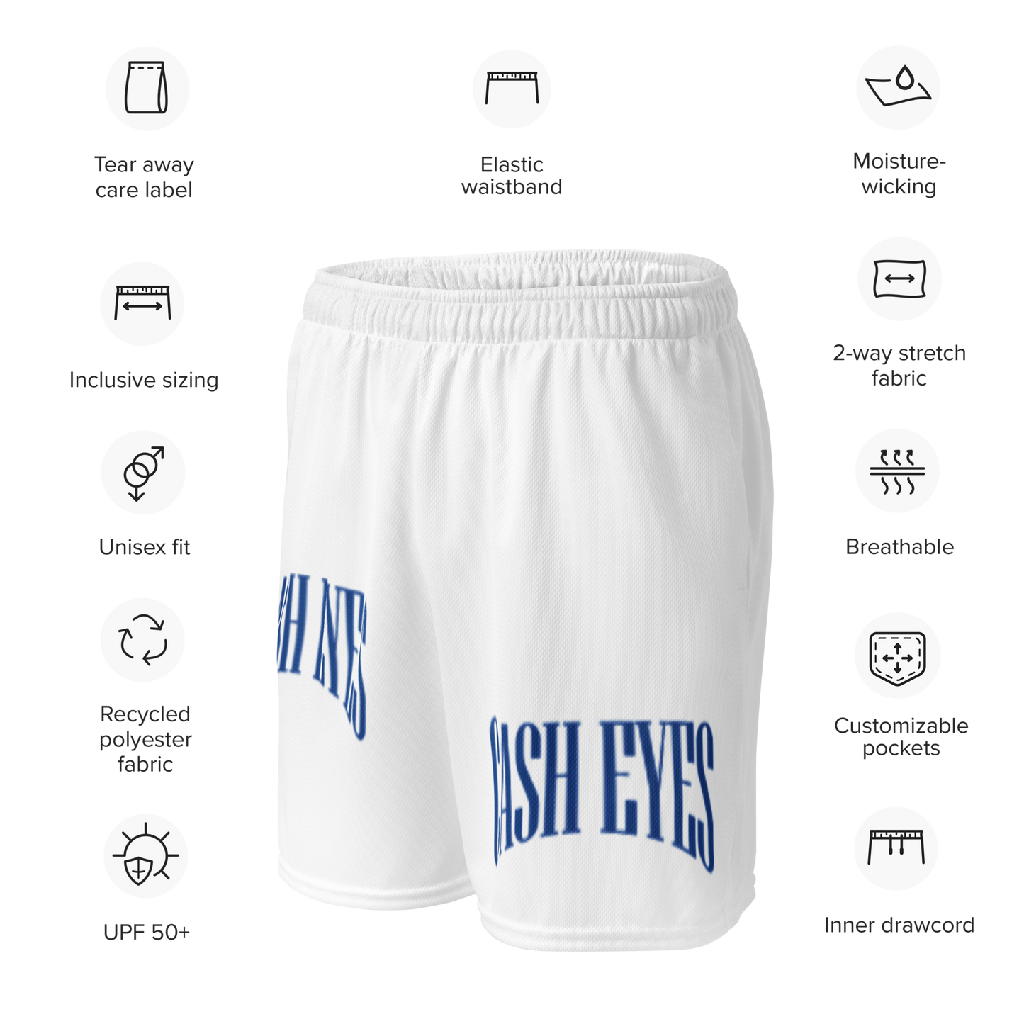Cash Eyes Unisex mesh shorts