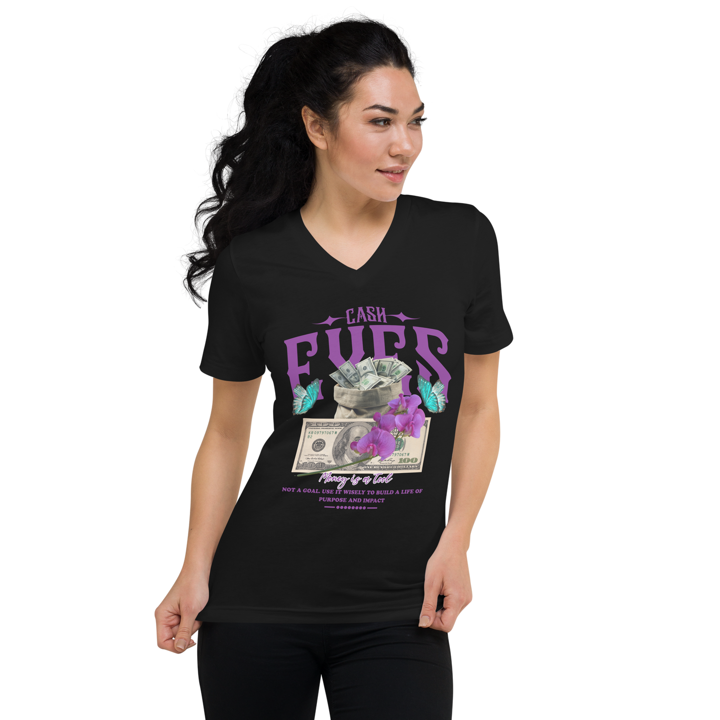 Money tool Unisex Short Sleeve V-Neck T-Shirt