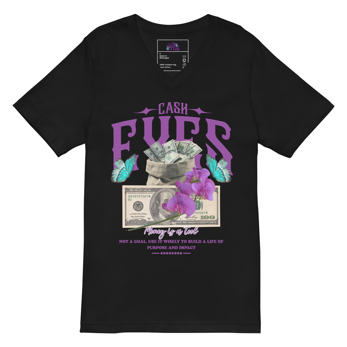Money tool Unisex Short Sleeve V-Neck T-Shirt