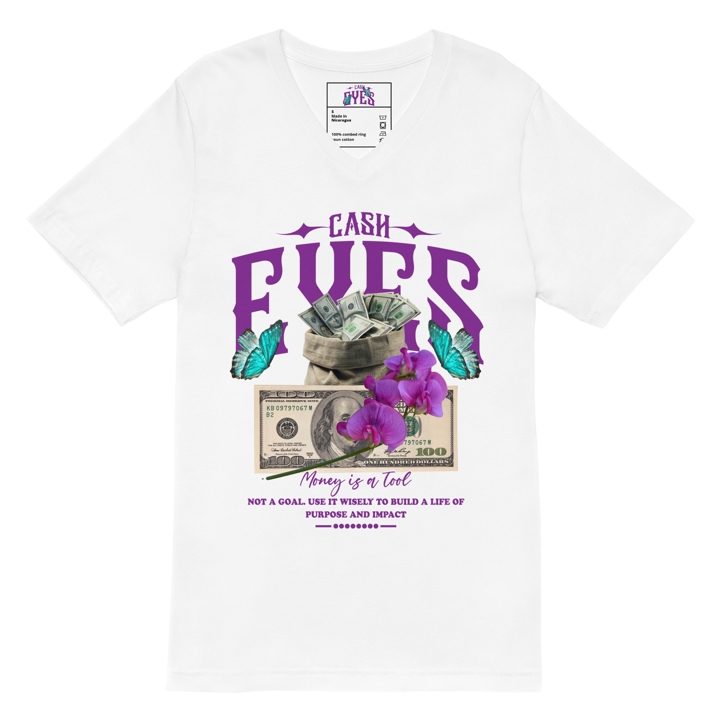 Money tool Unisex Short Sleeve V-Neck T-Shirt