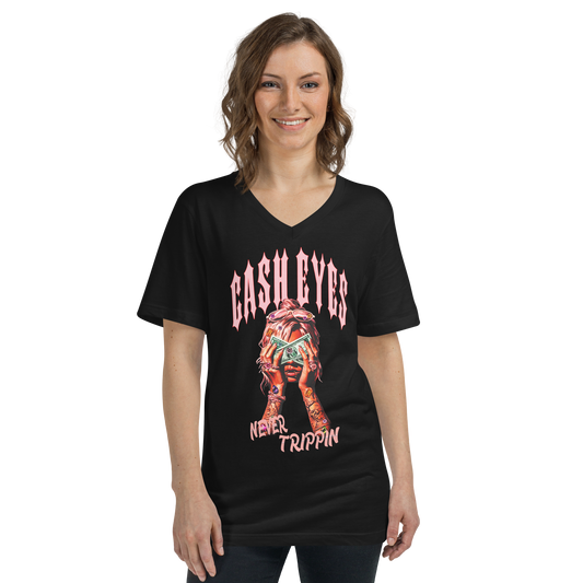 Pink Never Trippin V-Neck T-Shirt